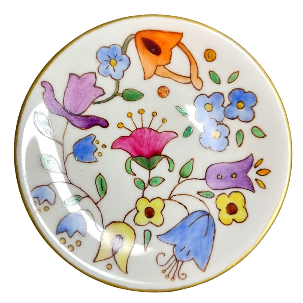 Small floral trinket dish